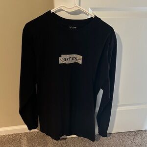 MGK XX EST Black Long Sleeve Shirt with ESTXX Logo